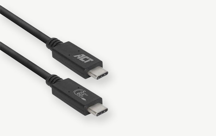 ACT USB-C naar USB-C kabel 1m - AC3025