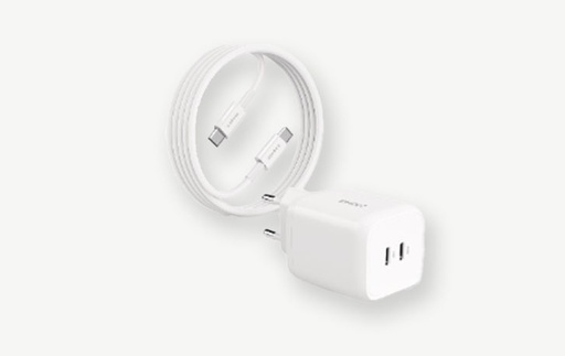 2-Power USB-C duo adapter